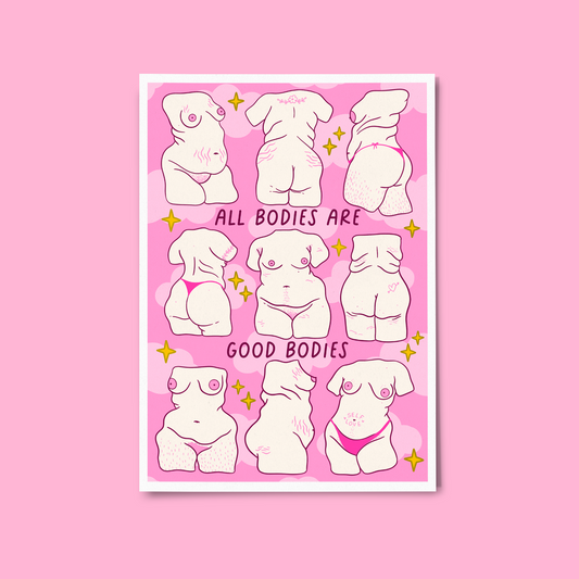 Pink All Bodies Print