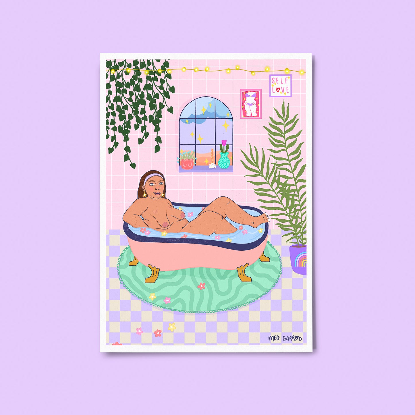 Bathtime Babe Print