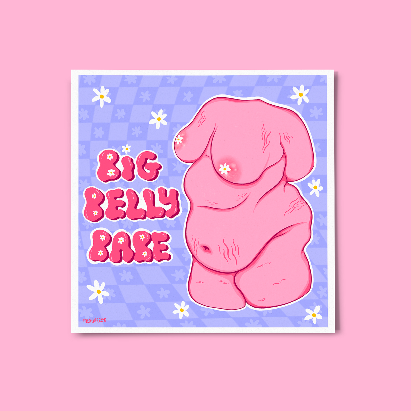 Big Belly Babe Print