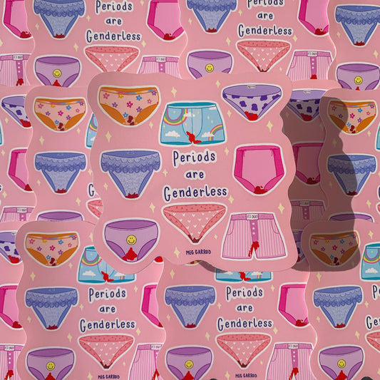 Periods are Genderless Vinyl Sticker