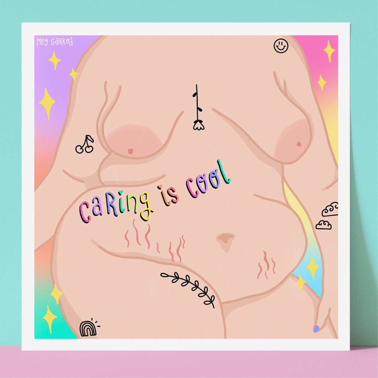 Caring is Cool Print