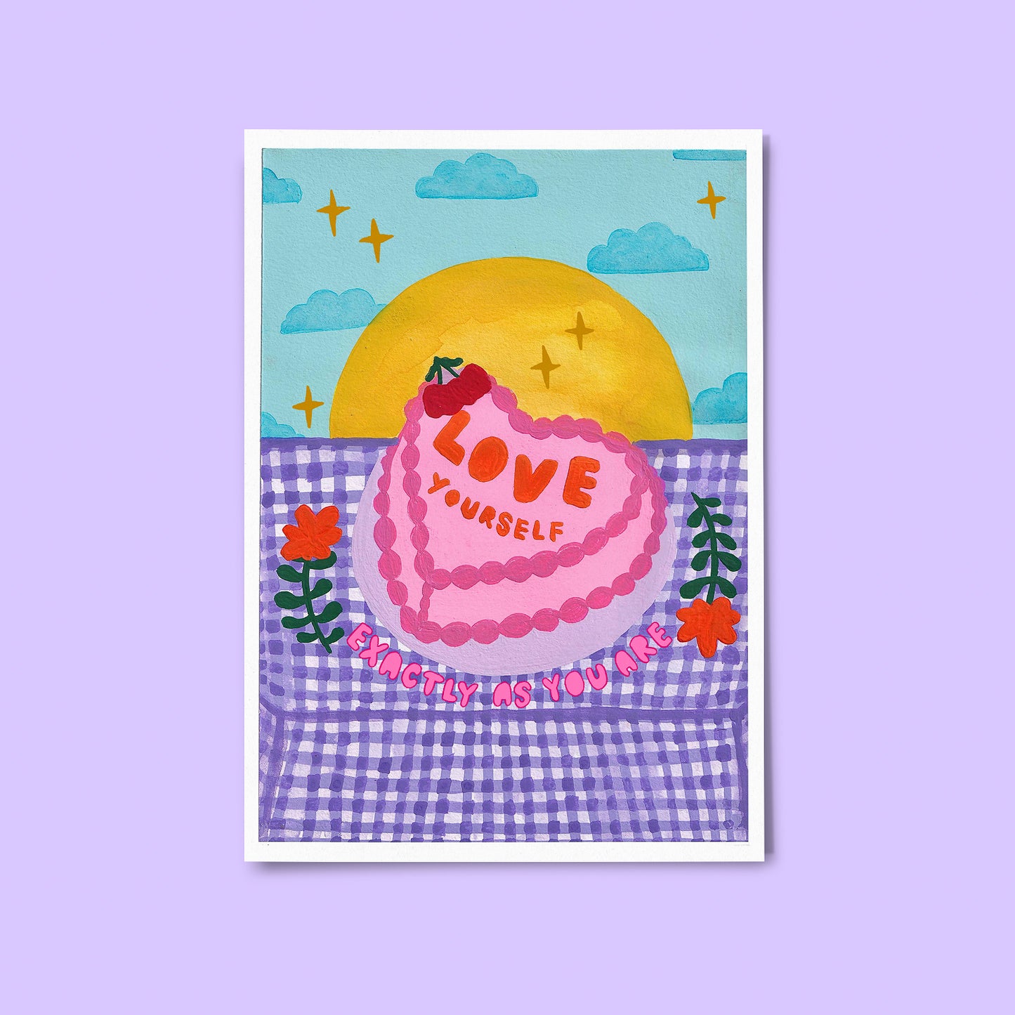 Love Yourself Cake Print