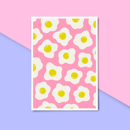 Pink Egg Print