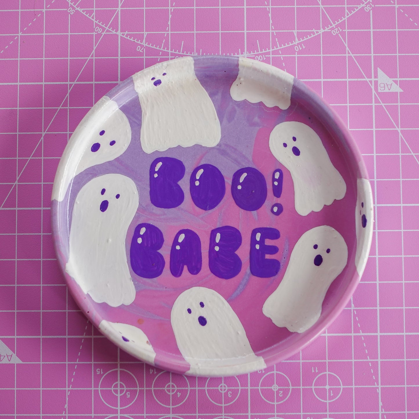 Boo Babe! ~ Spooky Ghost Trinket Tray 👻