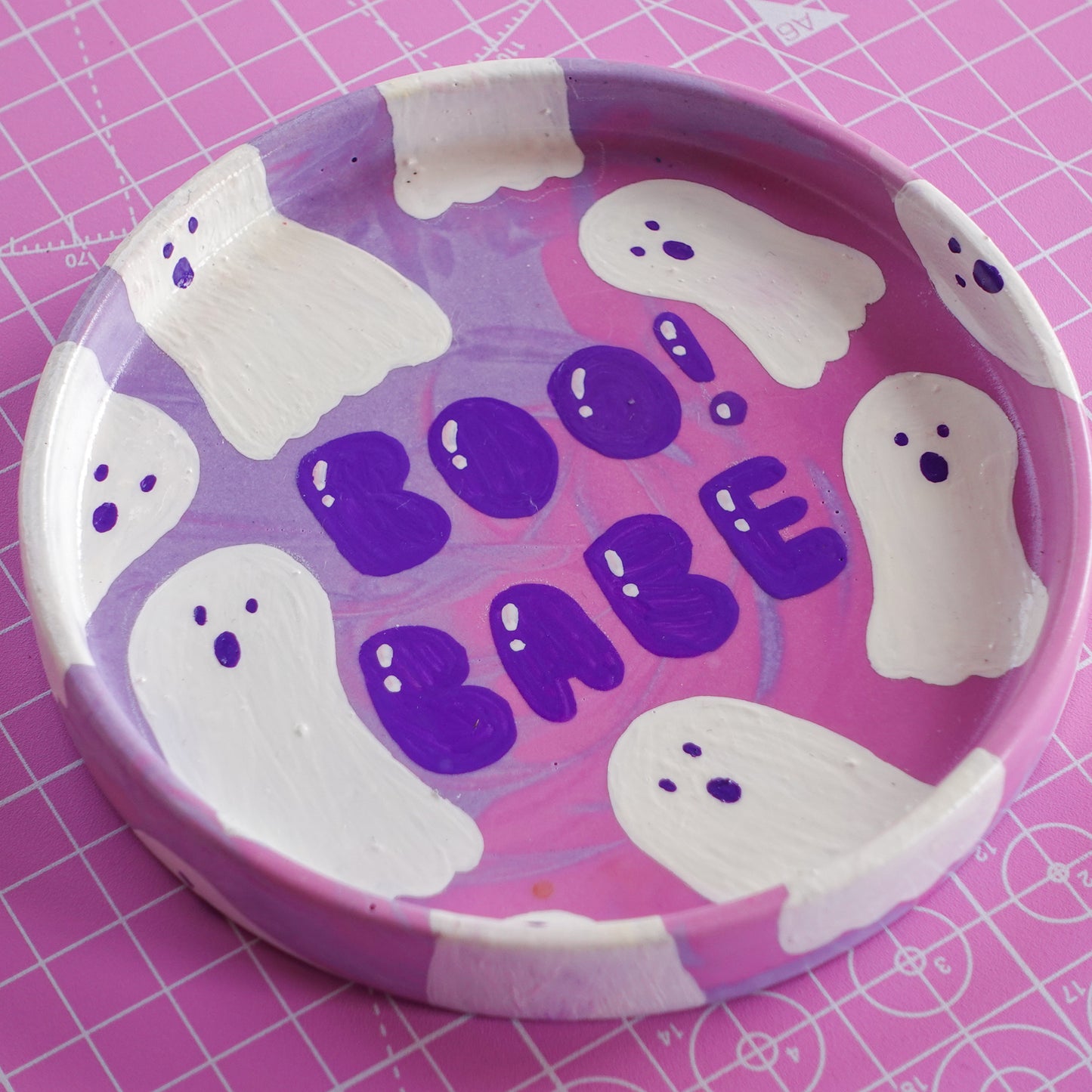 Boo Babe! ~ Spooky Ghost Trinket Tray 👻