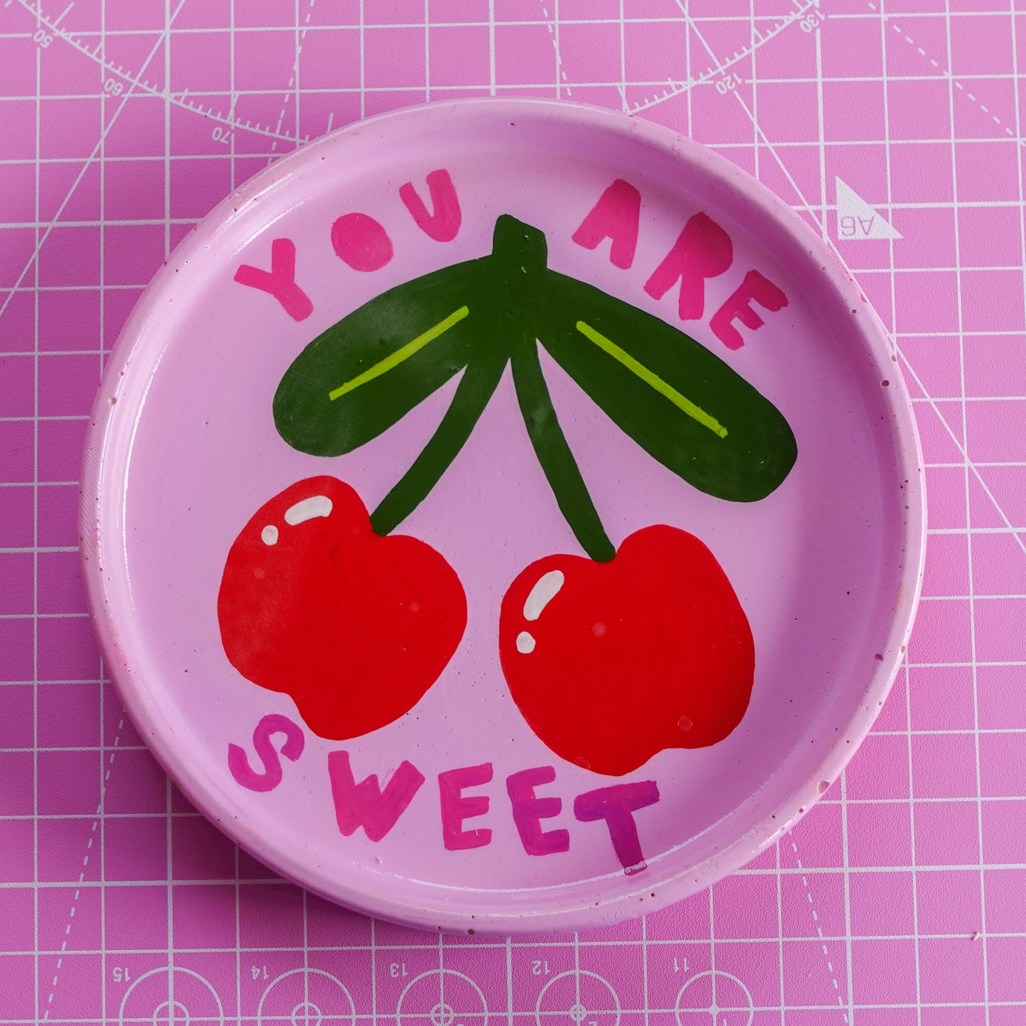 You are Sweet! Cherry Trinket Tray 🍒