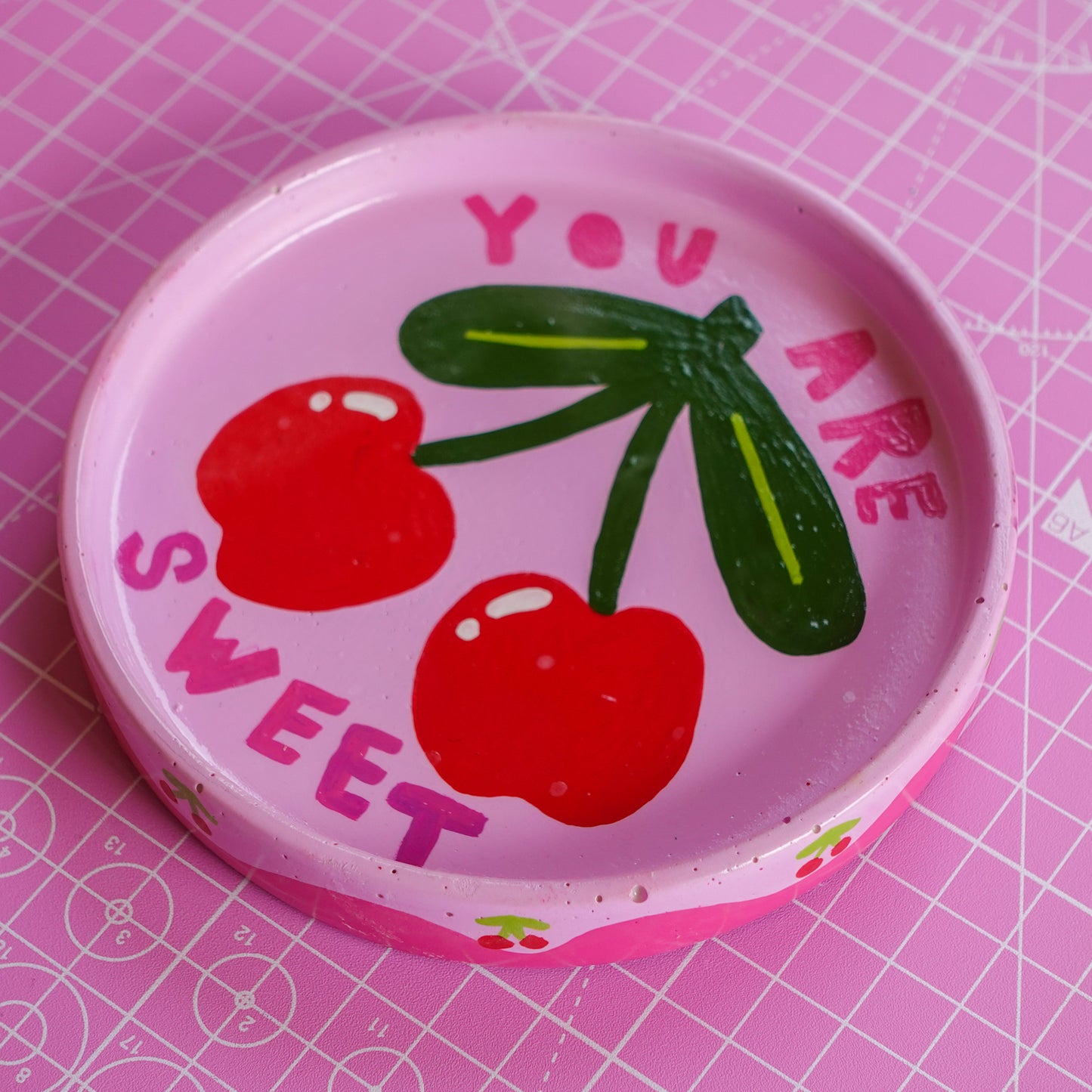 You are Sweet! Cherry Trinket Tray 🍒