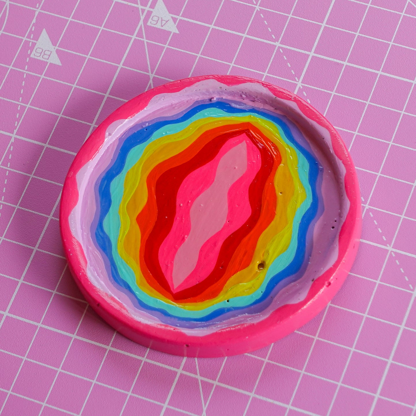 Rainbow Vulva Mini Trinket Tray ✨