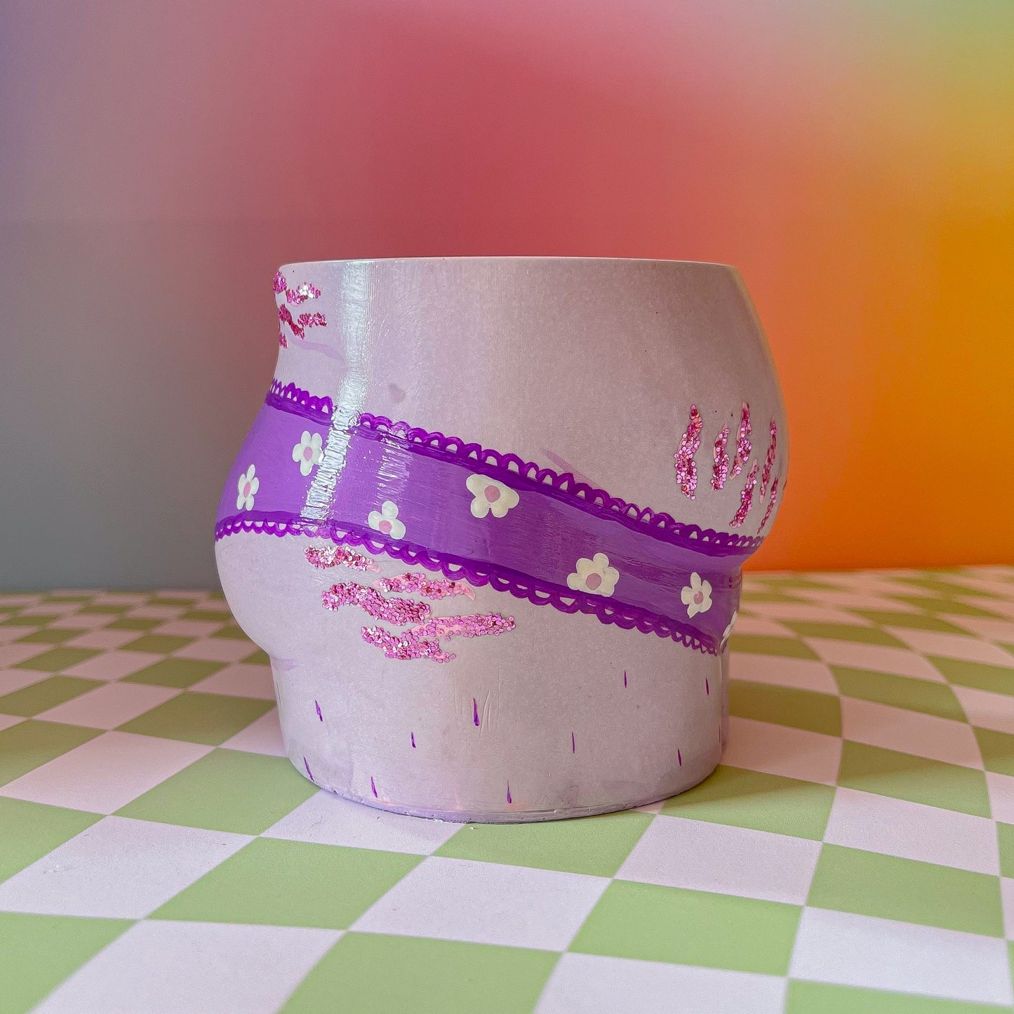 Glitter Stretch Marks - Lilac Body~Posi Pot ❤️