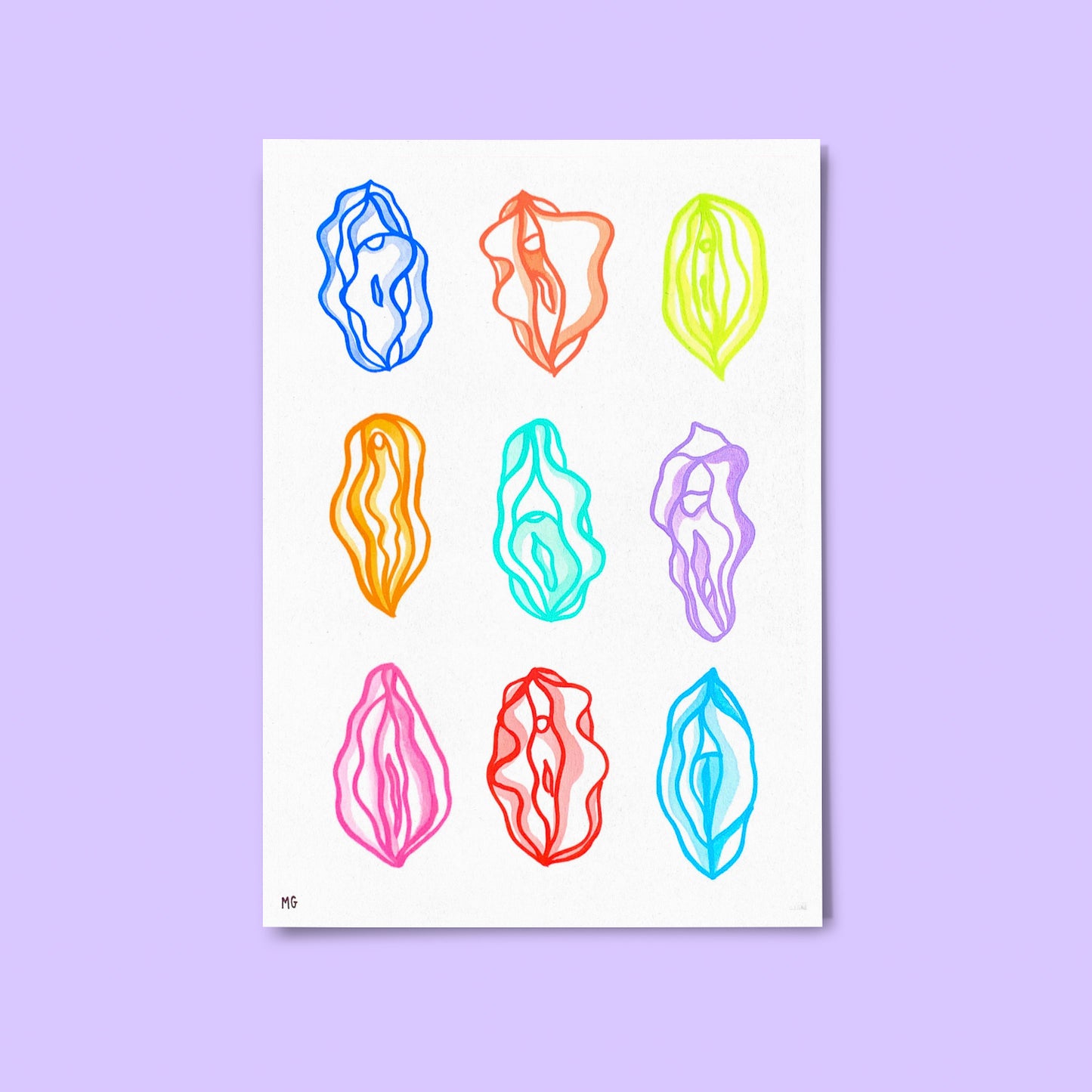 Vulva Diversity Print